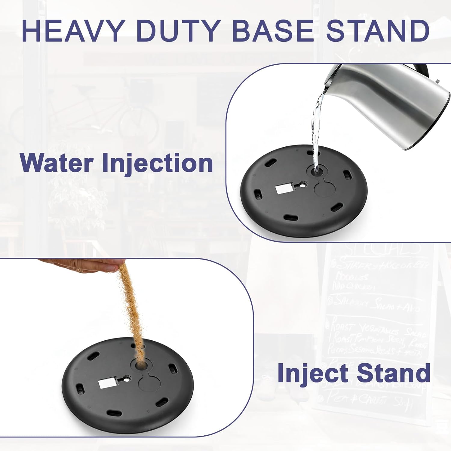 Ysglory Sign Holder Stand for Display 8.5x11 Inch Floor Standing Sign Heavy-Duty Pedestal Poster Stand Adjustable Snap-Open Signage Frame for Retail, Restaurant, Events - Image 6