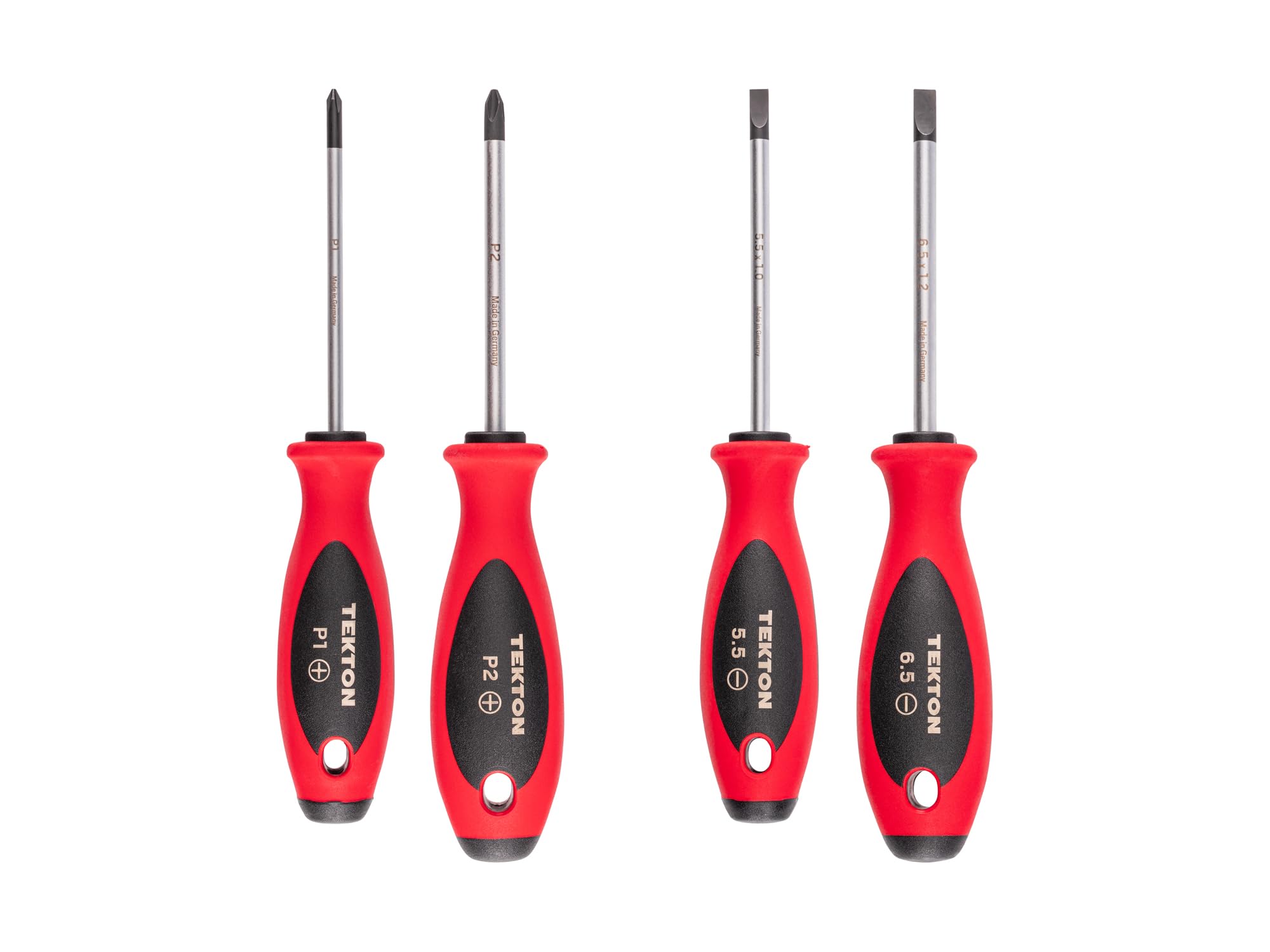 TEKTON Phillips and Slotted Screwdriver Set, 4-Piece | DWZ90005