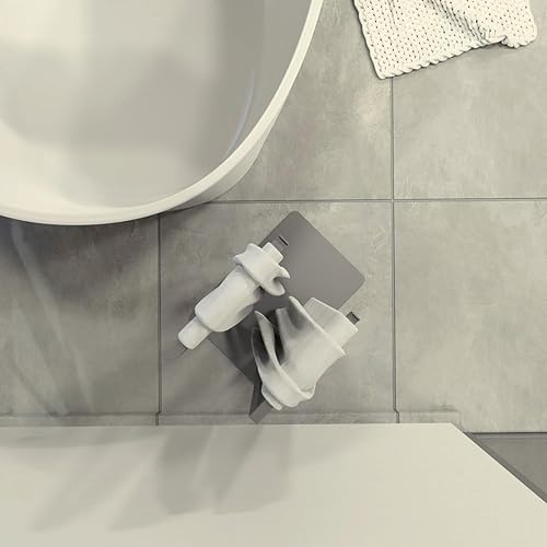 Miniatura 6 de Toallero de 2 rieles - Negro, accesorio de baño moderno, resistente de pie, soporte de suelo, negro