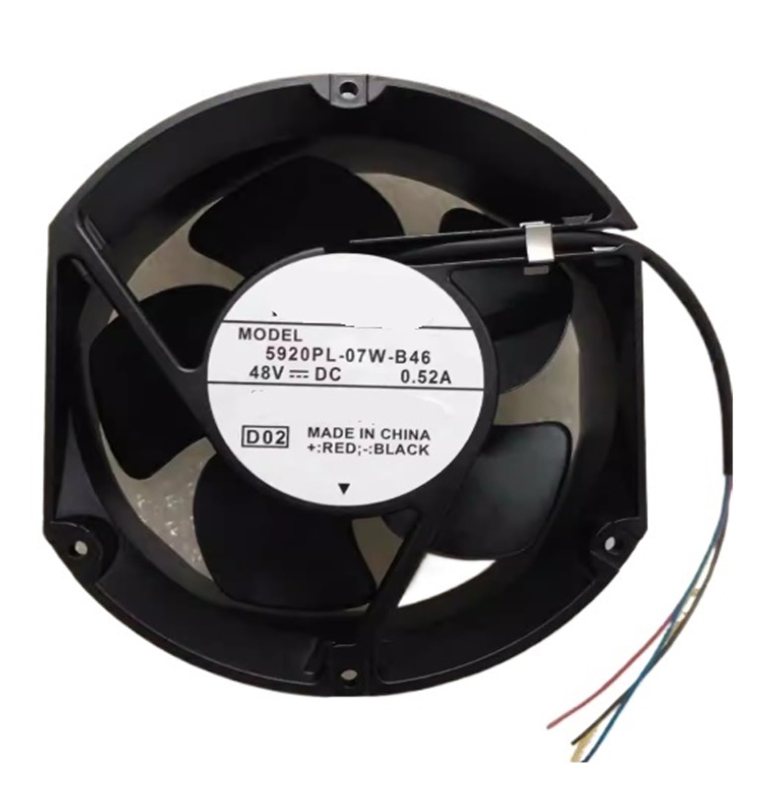 Lzikkgki One Color 5920Pl-07W-B46 D02 Dc 48V 0.52A 172X150x51mm 4-Wire Cooling Fan