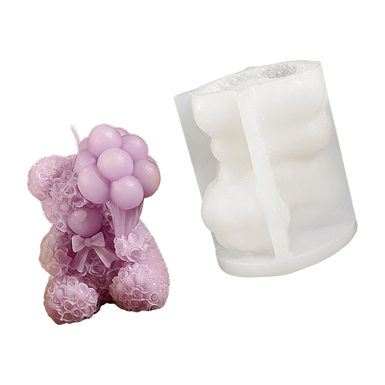 SHINLHUA Silicone for Crafting Rose Rabbits Bear Soap Chocolate Gift