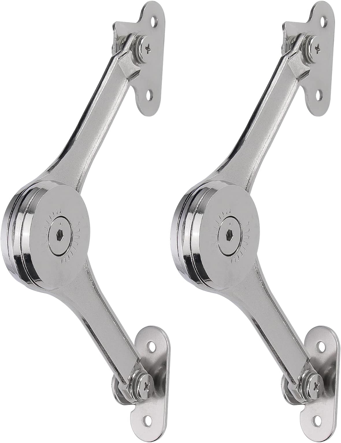 macaro Lid Stay Hinges Heavy Duty-Toy Box Hinges Soft Close Lid Stay Support for Chest Toy Box Soft Close Hinge Support 50lb/2pcs