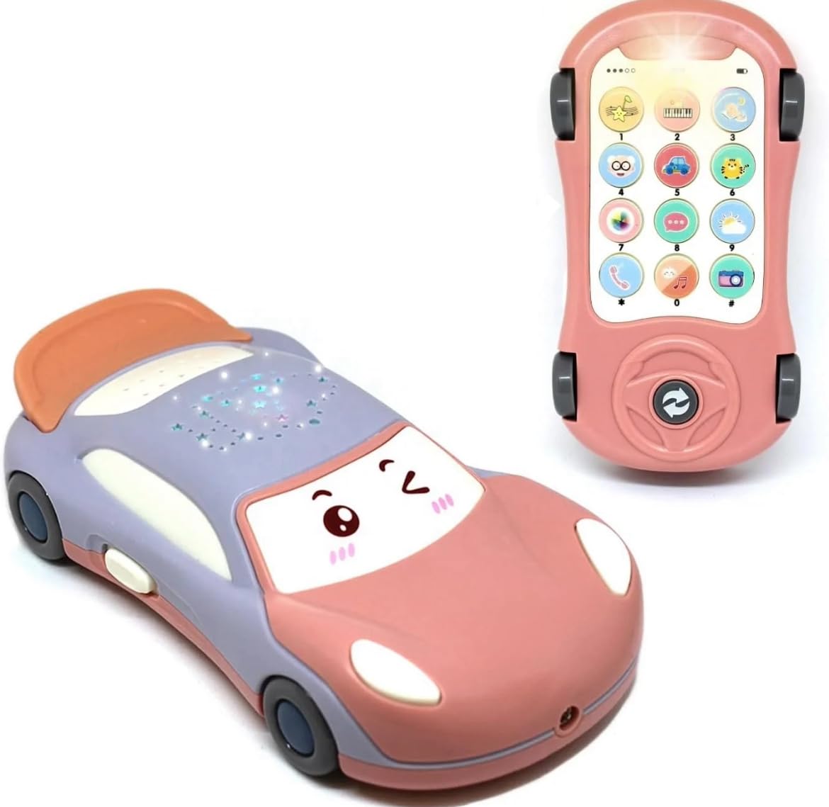 WOW Toys - Delivering Joys of Life|| Car Shape Educational & Learning Kids Mobile Phone Toy with Music & Lights, Pack of 1, Design May Vary (B0CR6SPFZC) Amazon Price History, Amazon Price Tracker