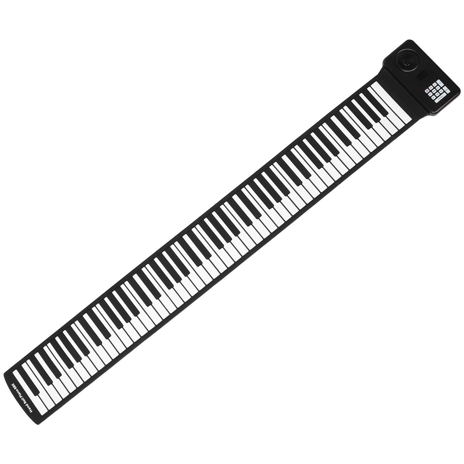 CHILDWEET Pianoforte Facile da Pulire 88 Tasti Elettronico in Silicone Arrotolabile Portatile e Pieghevole con Altoparlante Integrato per Viaggi e Principianti