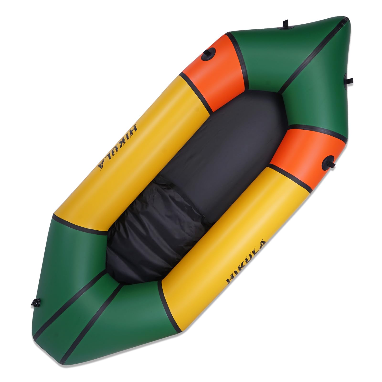 HIKULA TPU Packraft Portable and Lightweight with Soft Seat, Inflatable Travel Kayaks for Flat Water Rafting/Bicycle Drifting/Litewater Dinghy, 235 cm/93.5 in
