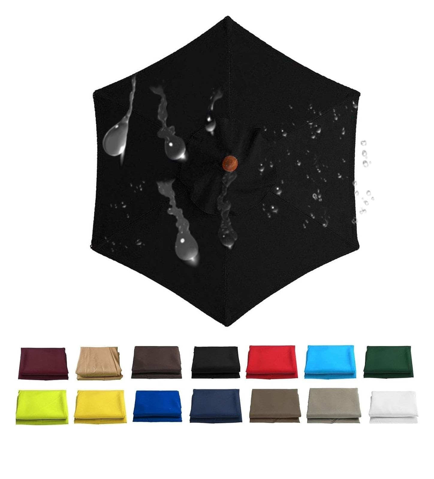 Miecoae Replacement Parasol Canopy Patio Umbrella Replacement Canopy, Market Umbrellas Top for 6 Ribs 8 Ribs, Replacement Covers Market Patio Umbrella Canopy Cover(Ww23,6 Ribs- 8.2 FT 250 cm) โ image 1