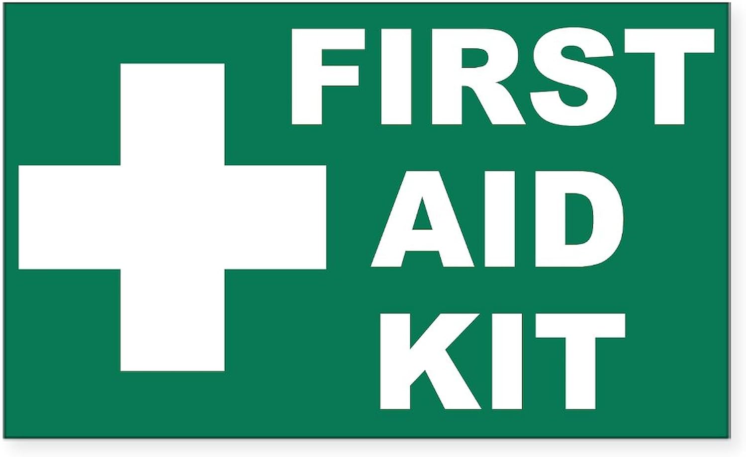 CafePress Emergency Kit Rectangle Bumper Sticker Car Decal