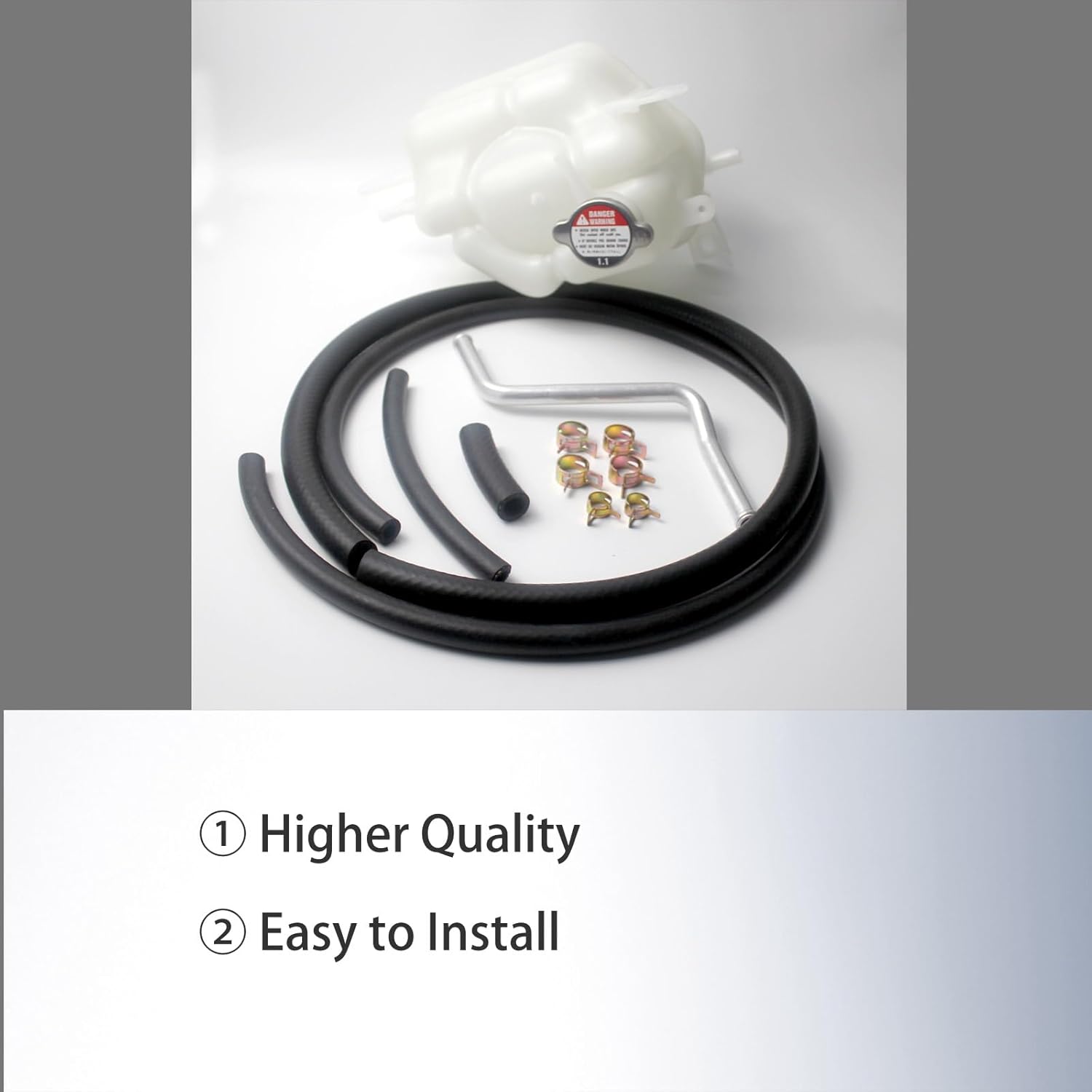 Engine Coolant Overflow Recovery Expansion Tank with Cap Fit for Nissan Frontier 2.5L 4.0L Pathfinder 4.0L Xterra 4.0L 2005-2007, Replace 21710EA000 603-629 21710EA01A 603629