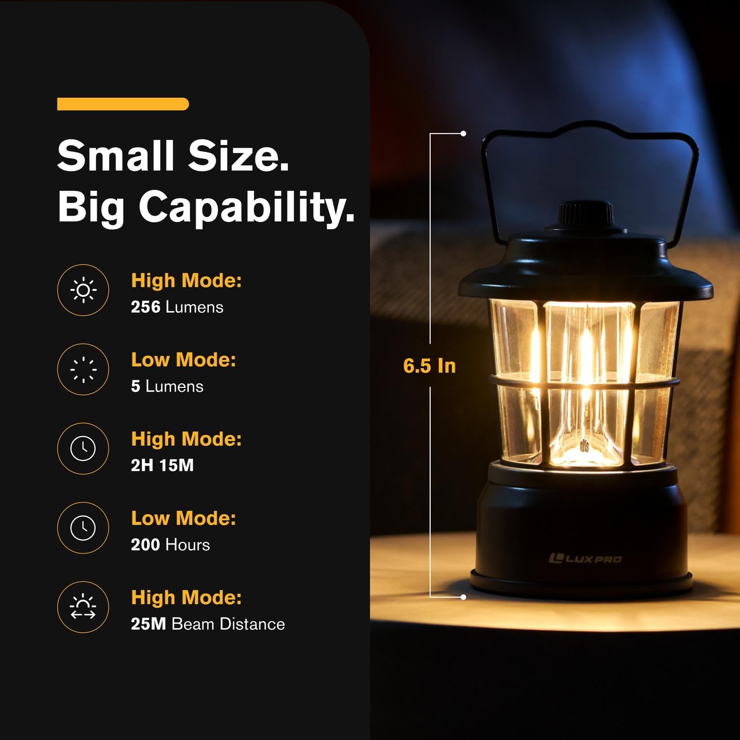 Amazon.com: LUXPRO Retro LED Lantern - Battery-Powered Emergency