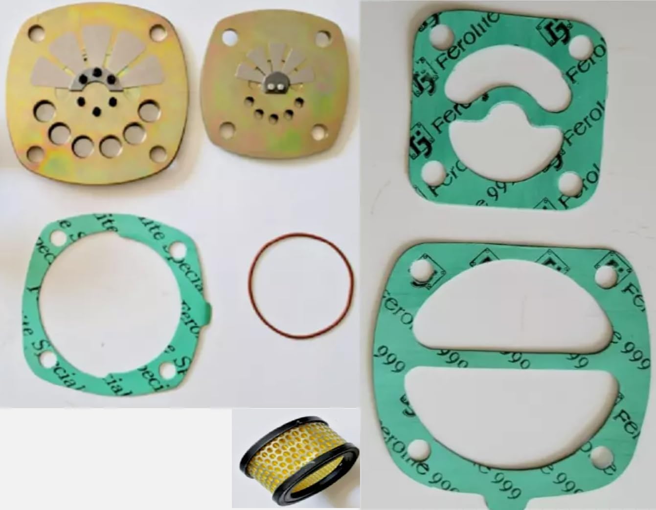 Model 2475 Low Pressure/High Pressure Valve Plate Assembly Kit # 38458287 with Filter Element Compatible with Ingersoll Rand