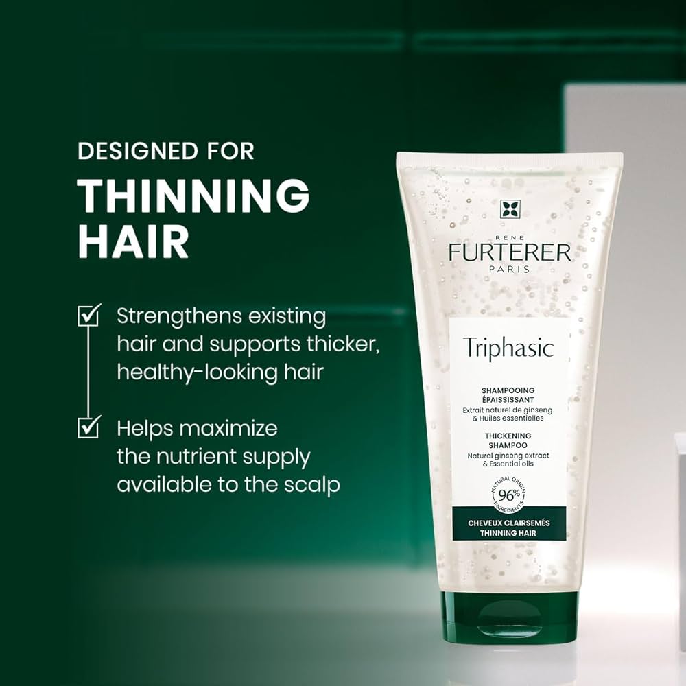 ルネ　FURTERER Triphasic Shampoo 600ml×3本 Amazon.com: Rene Furterer TRIPHASIC Thickening Shampoo – For