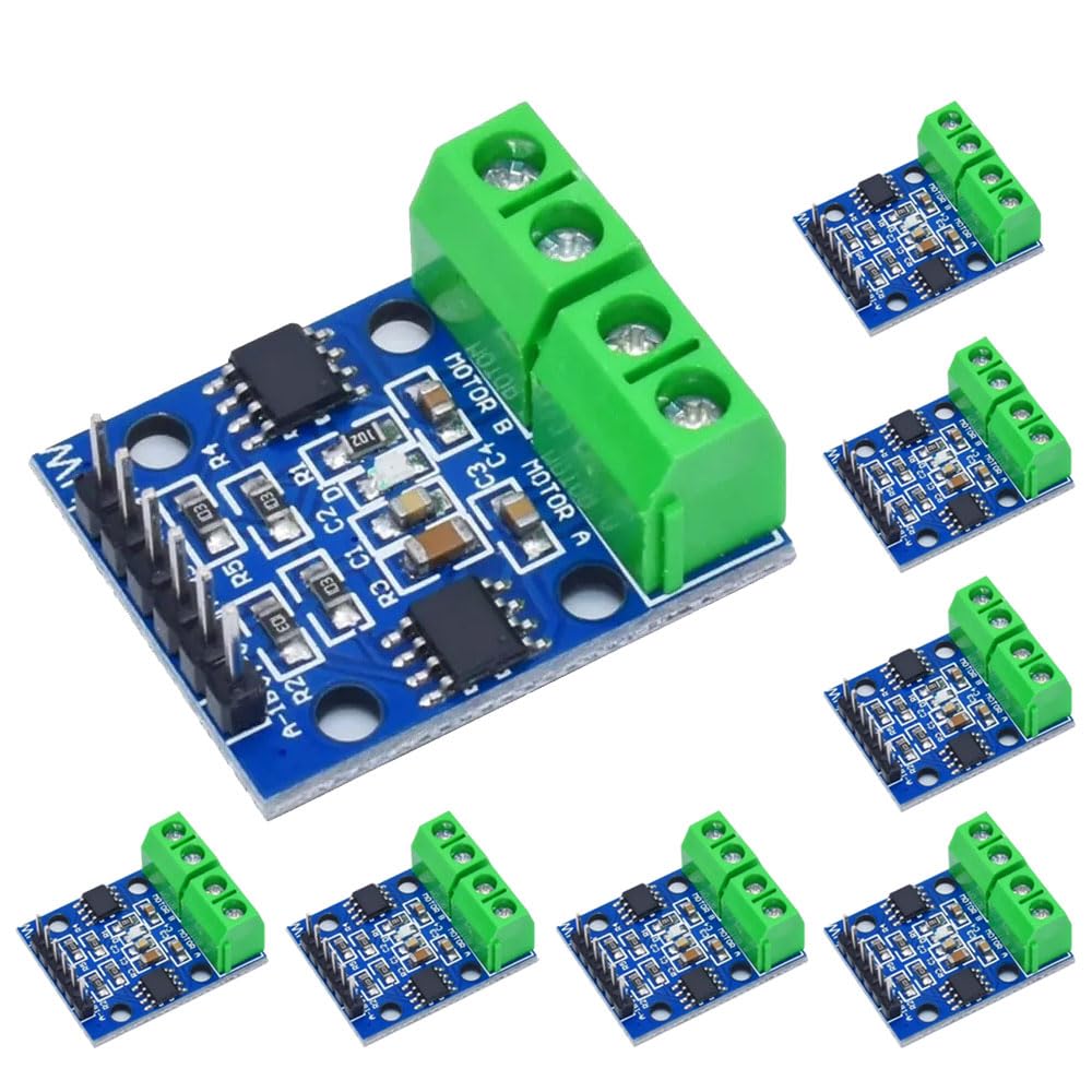 8 szt. L9110S DC Motor Drive Modul, Dual DC Sterownik Sterownik Board | ,2,5-12 V H mostek może jednocześnie napędzać podwójny silnik prądu stałego lub 4-przewodowy 2-fazowy silnik krokowy