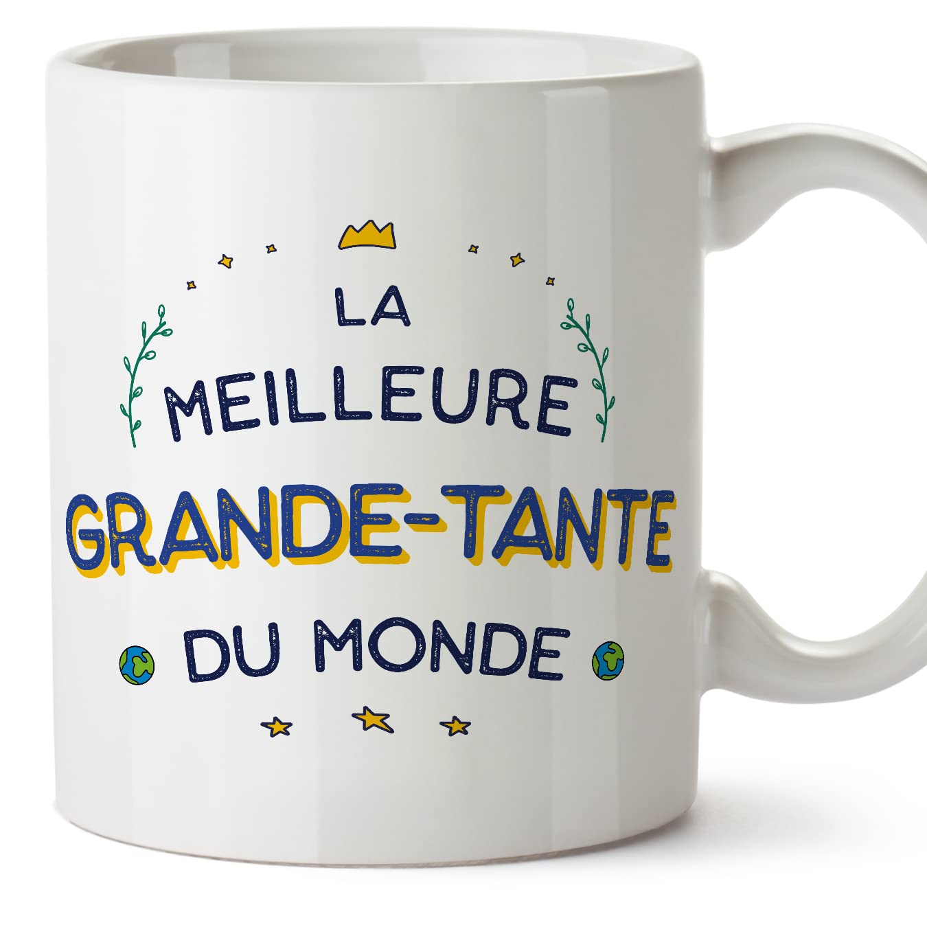 MUGFFINS Great Aunt Mug - in French - Le Meilleur Du Monde - Funny Gift - Ceramic 11oz Mug