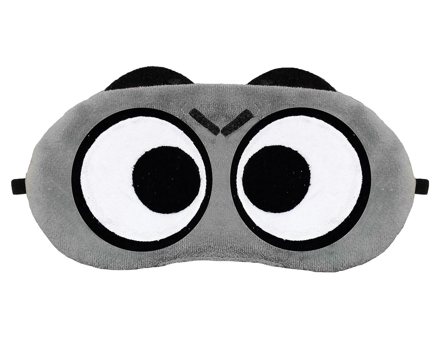 Shuddh Kaaya Funny Grey Big Eye Sleep Mask - Cute Cartoon Character Eye Mask for Sleeping - Soft Plush Light Blocking Travel Eye Cover with Elastic Strap for Kids, Men & Women (Pack Of 2)-image-14