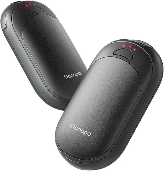 OCOOPA Magnetic Hand Warmers Rechargeable 2 Pack, AI Electric Handwarmers, Fast Heating, 3-Settings, UL Certified, Portable Heater, Gloves Fitting, Travel Essentials, Gifts Women Men, UT3 Li