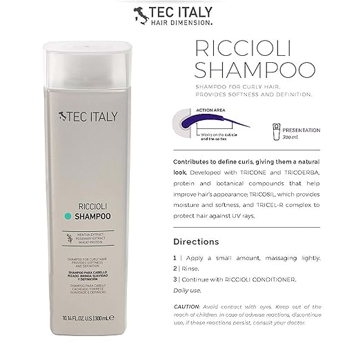 Miniatura 2 de Tec Italy Hair Dimension Style Riccioli Champú 10.1 oz por Tec Italy