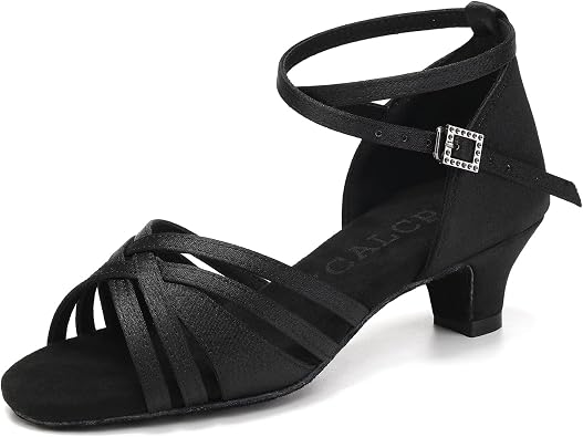 Girls Latin Dance Shoes Low Heel Professional Performance Salsa Bachata Ballroom Dance Shoes,Model EM-930-XGG