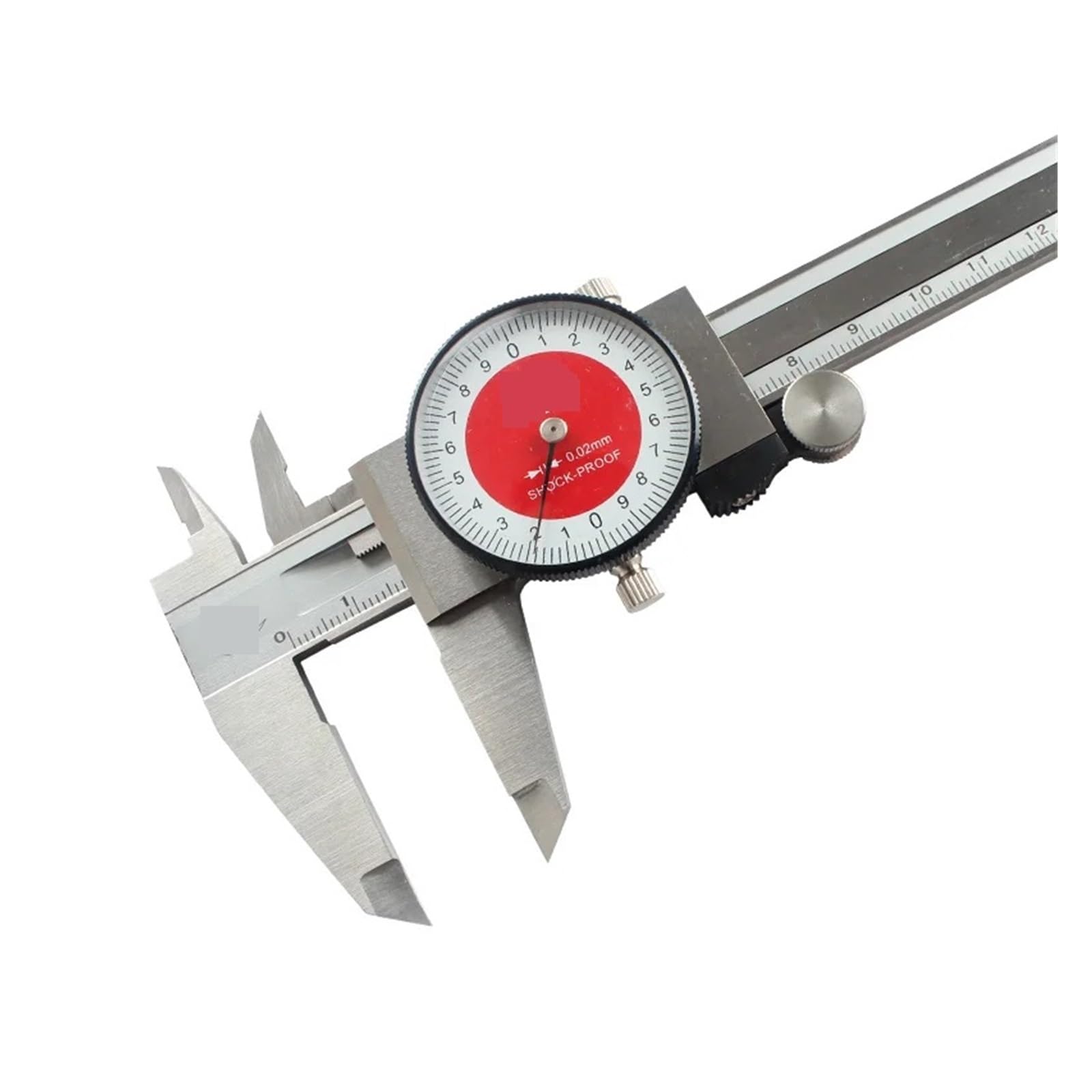 Calibro da 150 mm con Orologio Calibro a corsoio Digitale Calibro a quadrante in Acciaio Inossidabile Micrometro Calibro 0,02 mm Strumento Antiurto(0-150mm)