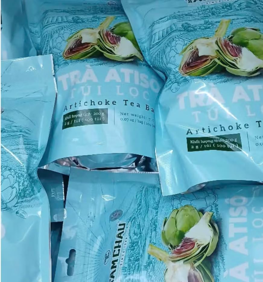 Tra Atiso Tui Loc Tam Chau Artichoke Tea Bags, Premium Vietnamese Tea, 100 Count, 200g, Natural Herbal Tea for Health Benefits - Image 8