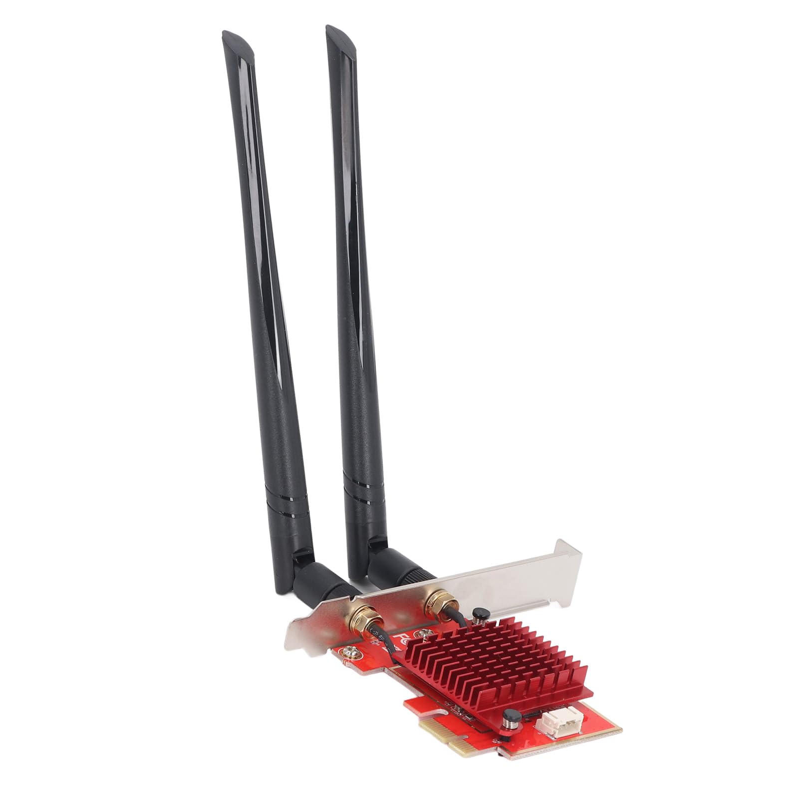 Scheda WiFi PCIe WiFi con Bluetooth 5.4,2.4GHz, 5.8GHz, Scheda Wireless Tri-band 6GHz per PC, Supporta MU-MIMO, Latenza Ultra Bassa, WPA4, Staffa a Basso Profilo, 10/11