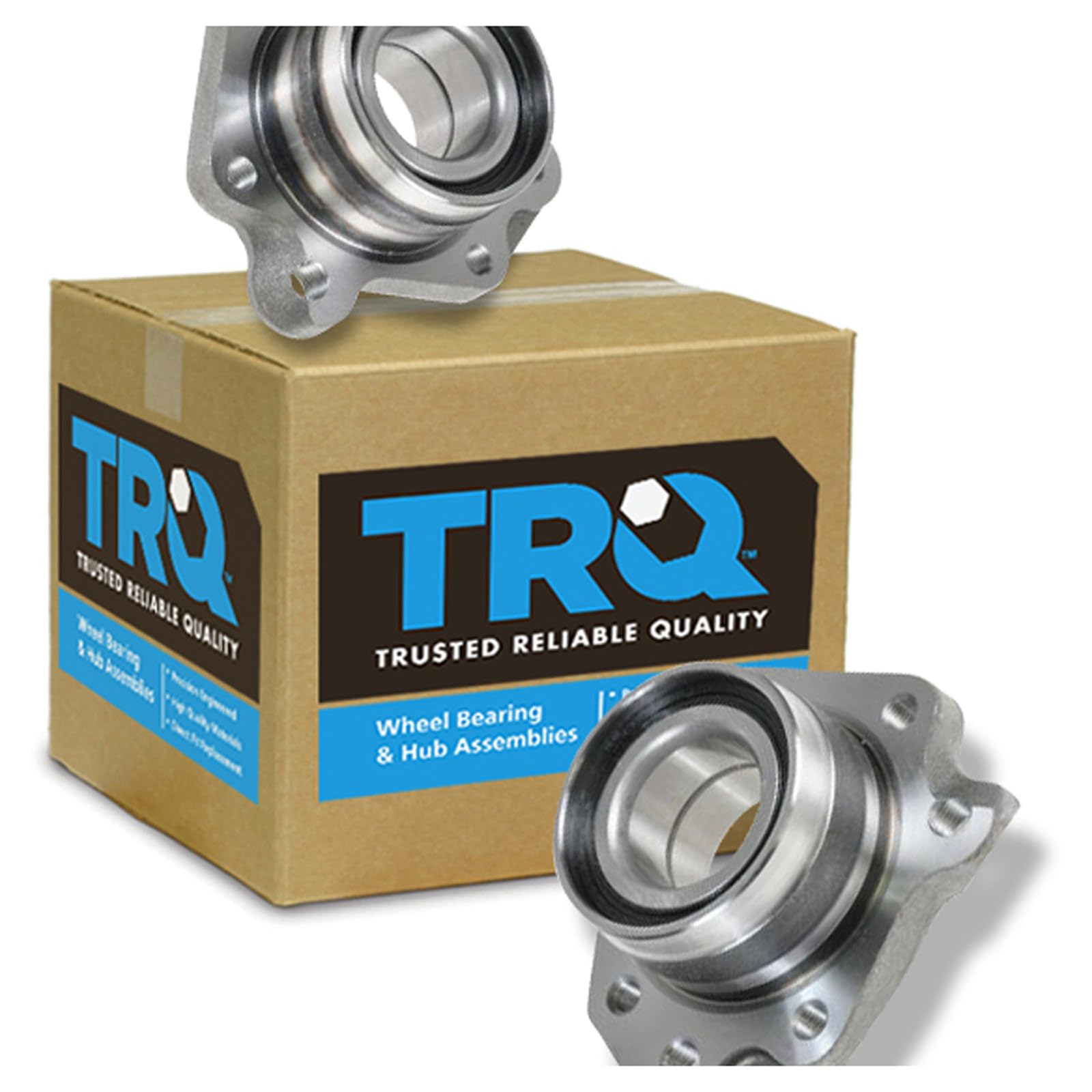 TRQ Rear Wheel Hub Bearing Modules Driver Left Side & Passenger Right Side 2 Piece Set for 1997 1998 1999 2000 2001 Honda CR-V