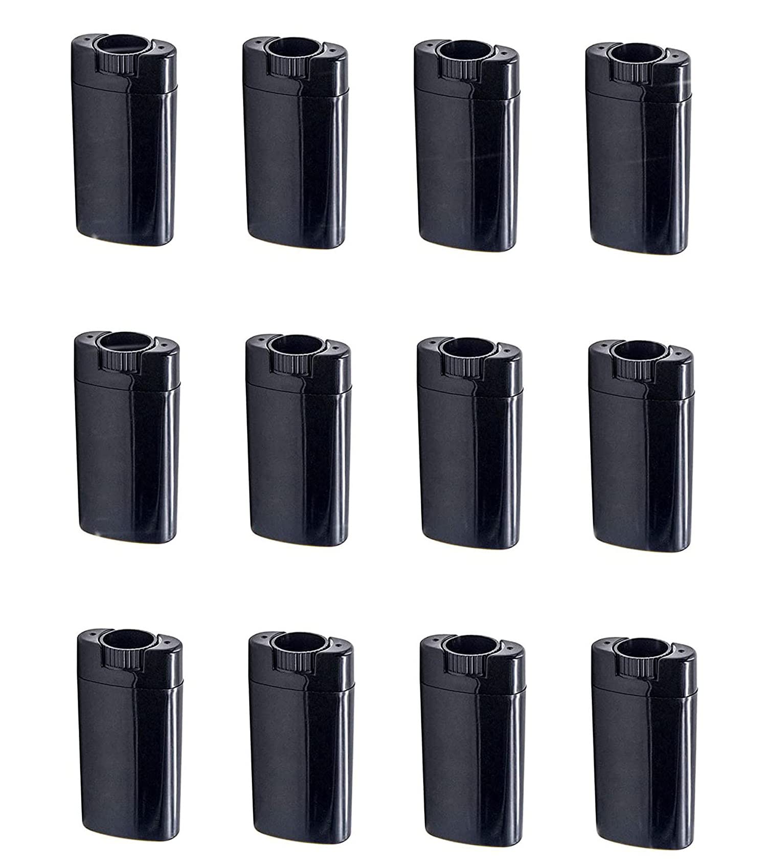 20 Pcs 15ML Plastic Oval Deodorant Containers 0 5 Oz Oval Lip Balm Tubes Twist-up Filling Stick Refillable