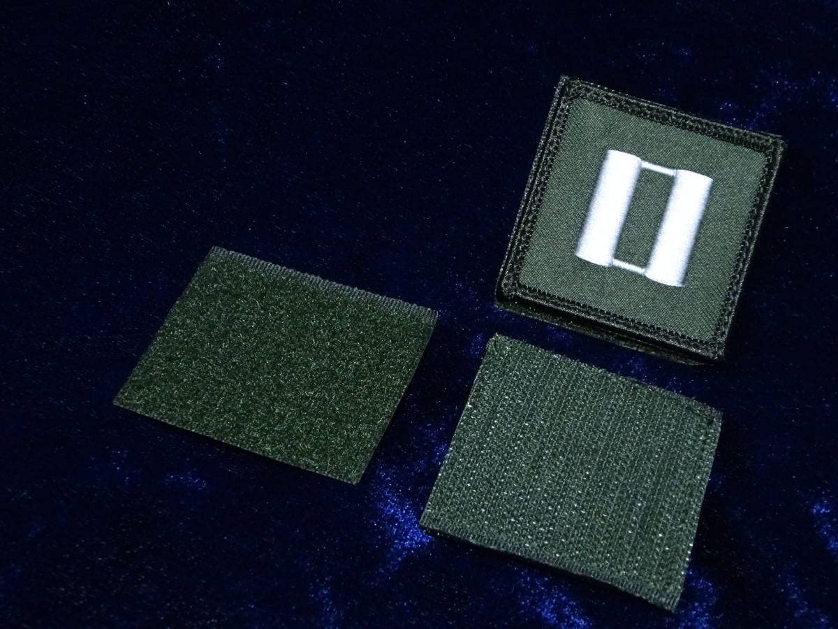 Amazon.co.jp: 米軍納入工場製 米海軍 大尉階級章ペア 布製 ワッペン