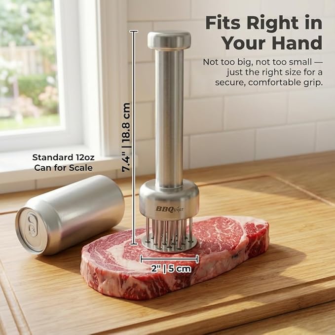 Ablandador de Carne con 21 Agujas de Acero Inoxidable miniatura 3