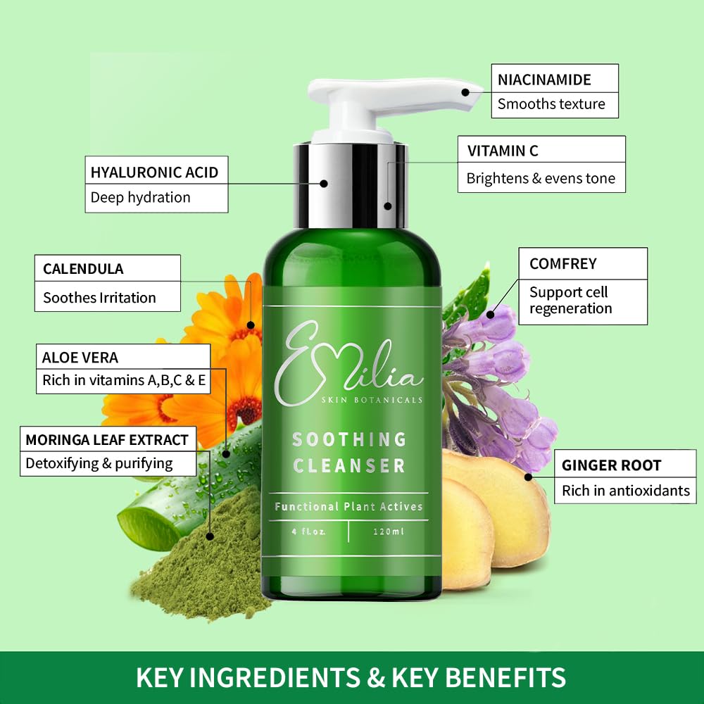 – Day & Night Kit | Soothing Cleanser, Rejuvenating Serum, Exfoliating Cleanser & Restorative Night Serum | Clean, Hydrating & Anti-Aging Skincare Routine for All Skin Types
