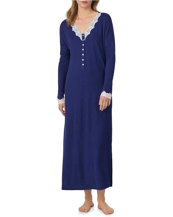 Eileen West Dream Sweater Knit Long Lounger Gown - Main View