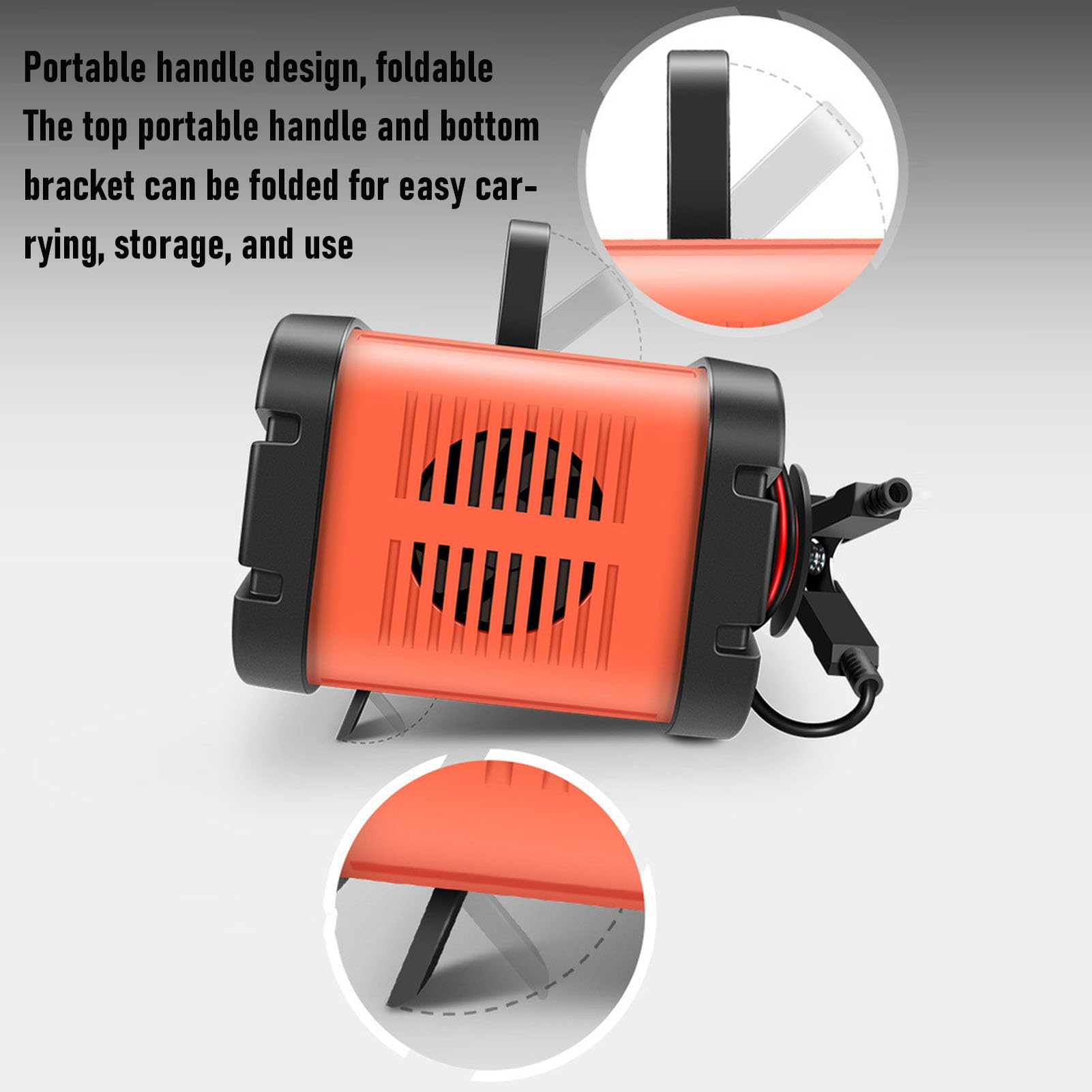 Acouto Caricabatteria Intelligente 12V 24V Manutentore Caricabatteria Automatico per Batteria LiFePo4 per Camion, Moto, Barca,