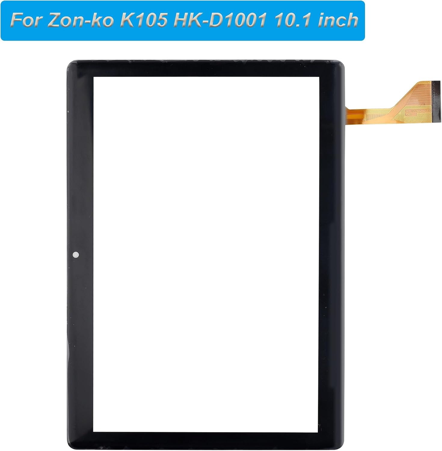 Touch Screen Panel Digitizer (Without LCD Display) Compatible with Zonko K105 HK-D1001 167 * 238mm 10.1 inch with Tools