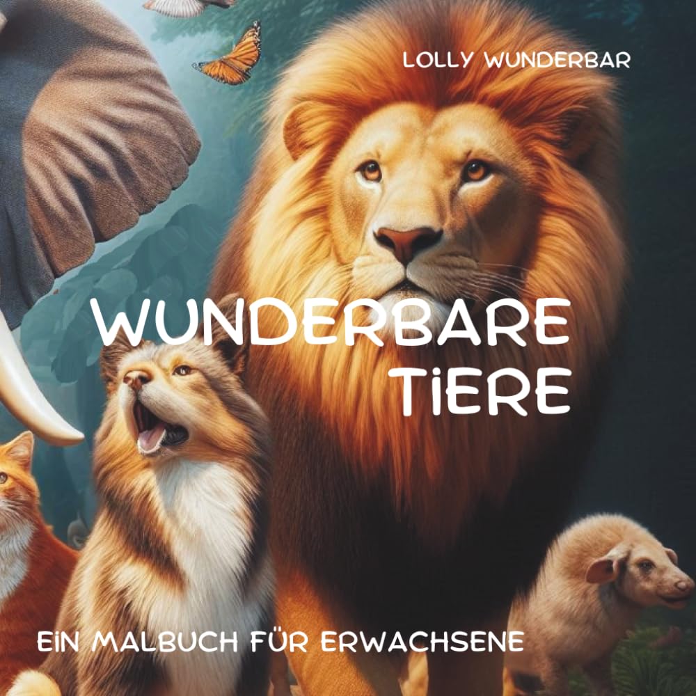 WUNDERBARE TIERE: Ein Malbuch für Erwachsene