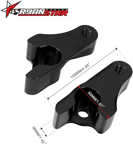 Miniatura 2 de RYANSTAR RACING Kit de bloques de bajada de 2 pulgadas, bloques de bajada de golpe trasero compatibles con Harley Davidson Touring Street Glide