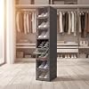 Deconox 6 Katlı, Katlanabilir Ayakkabılık, Taşınabilir Çok Amaçlı, Geniş, Katlanabilir Dolap ve Raf, Katlanır Taşınabilir Premium Portatif Organizer Ayakkabılık (25,5cm x 34,5cm x 105,5cm) (ANTRASİT)