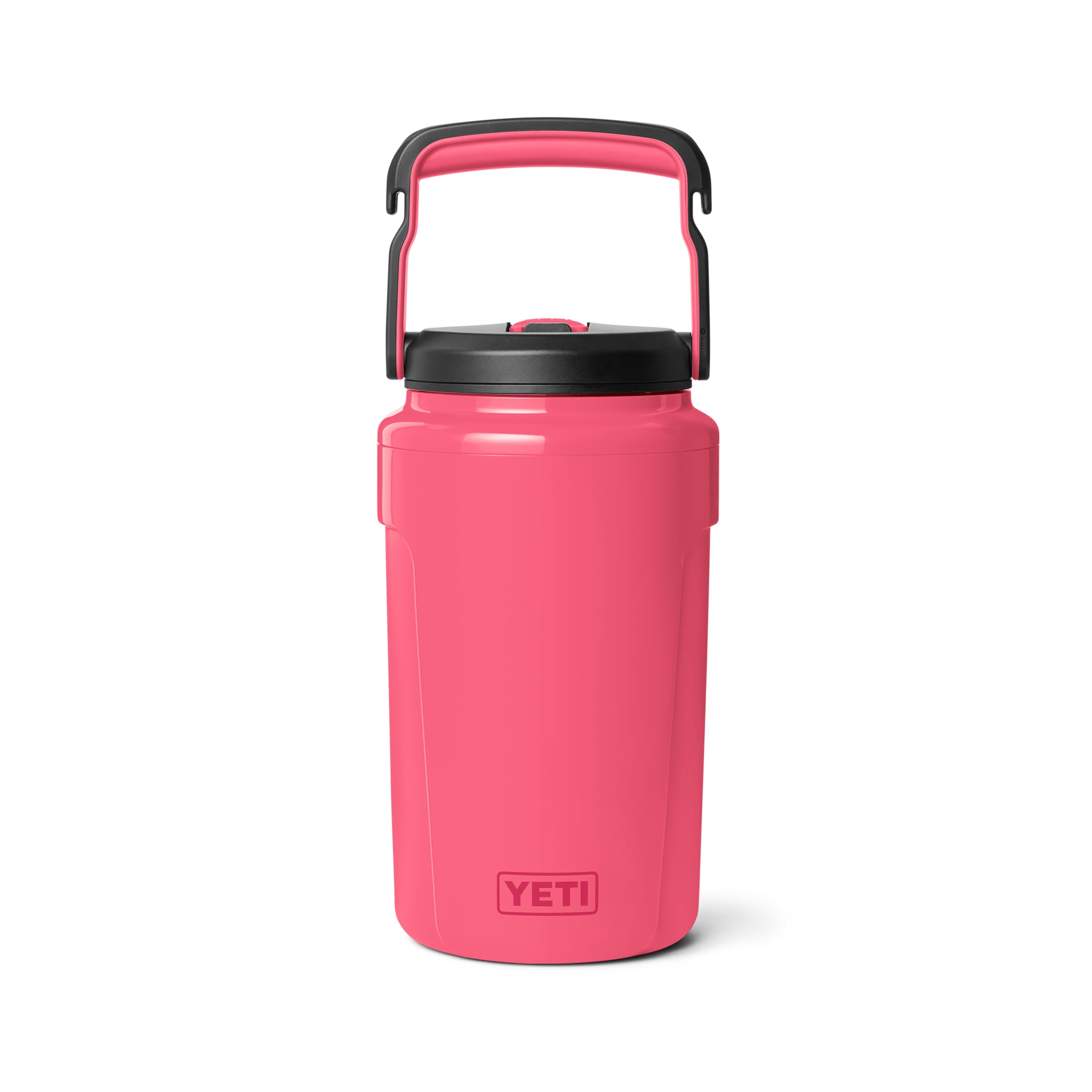 YETI Silo Half Gallon Insulated Straw Cap Water Jug – Leakproof, Lightweight Sports Bottle with Fence Hook Handle – Keeps Drinks Ice-Cold – Ideal for Gym, Sports & Tournaments, Tropical Pink