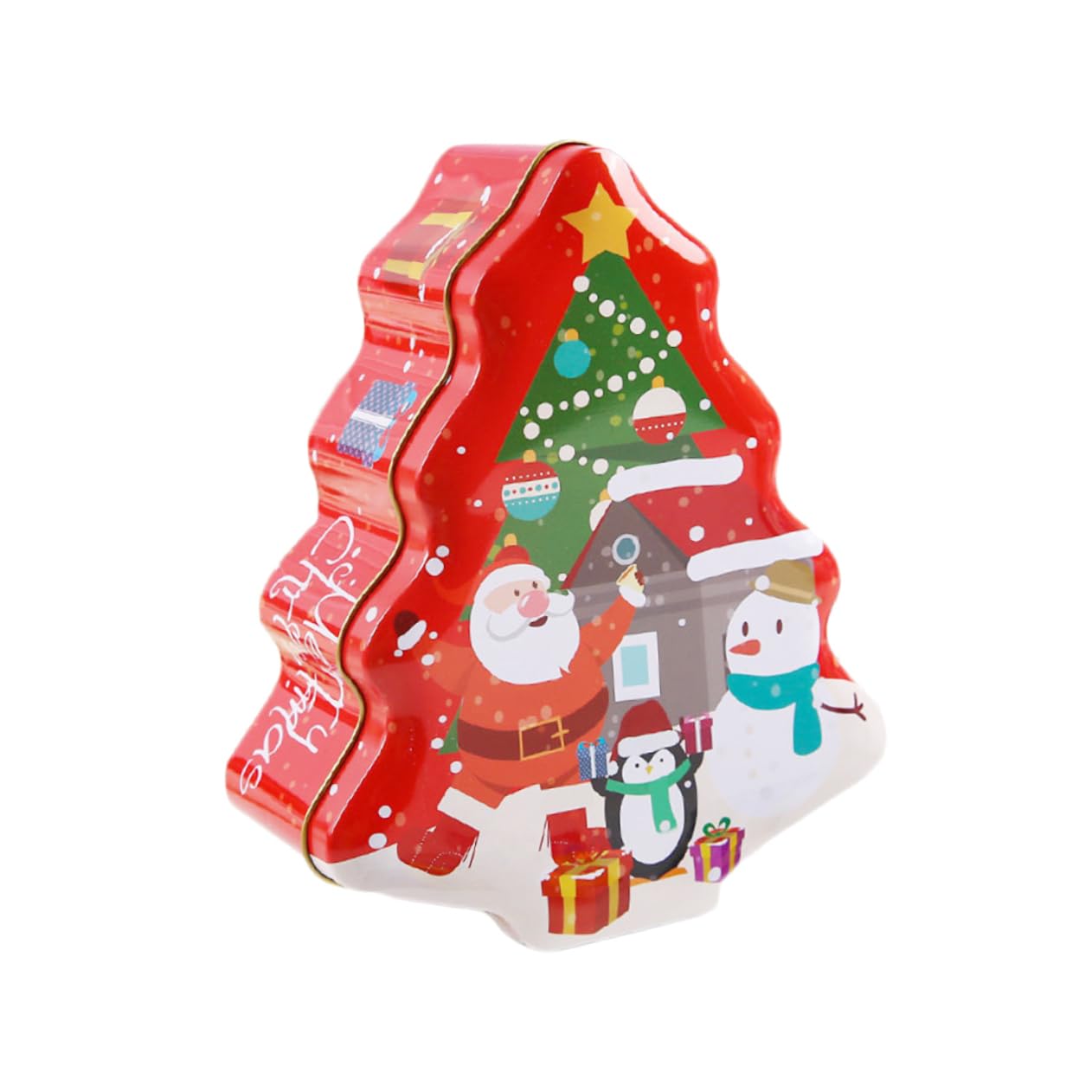Ciieeo 3st Weihnachts-süßigkeitenschachteln Lagerung Lagertank Süßigkeiten Metalldosen Geschenkdosenhalter Dosen Behandeln Weihnachtstisch Weißblech Mit Geschenkbox Blechbüchse