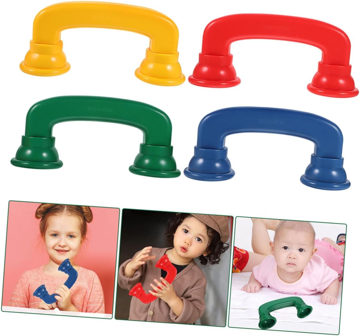 ARTIBETTER 24pcs Boy Girl Whisper Phone Auditory Feedback Reading Toy for Boy Girl Concentration Speech and Color Recognition Material Smooth Edges for Classroom Use