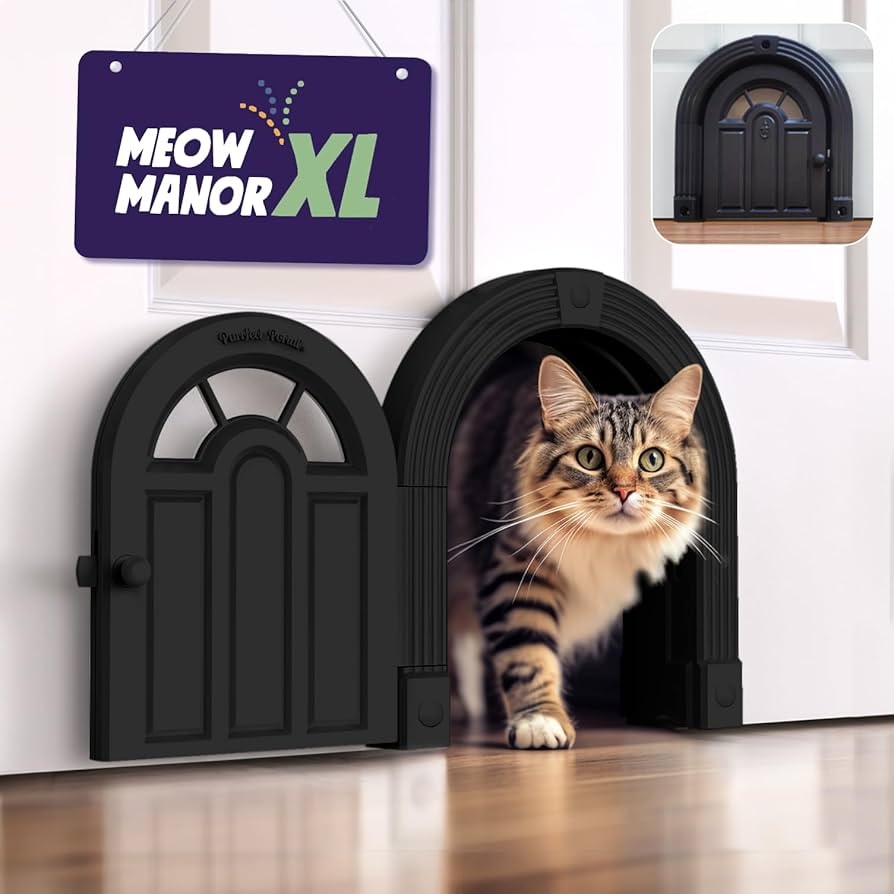 Amazon.co.jp: 猫ドアインテリアドア - Meow Manor 特大ペット