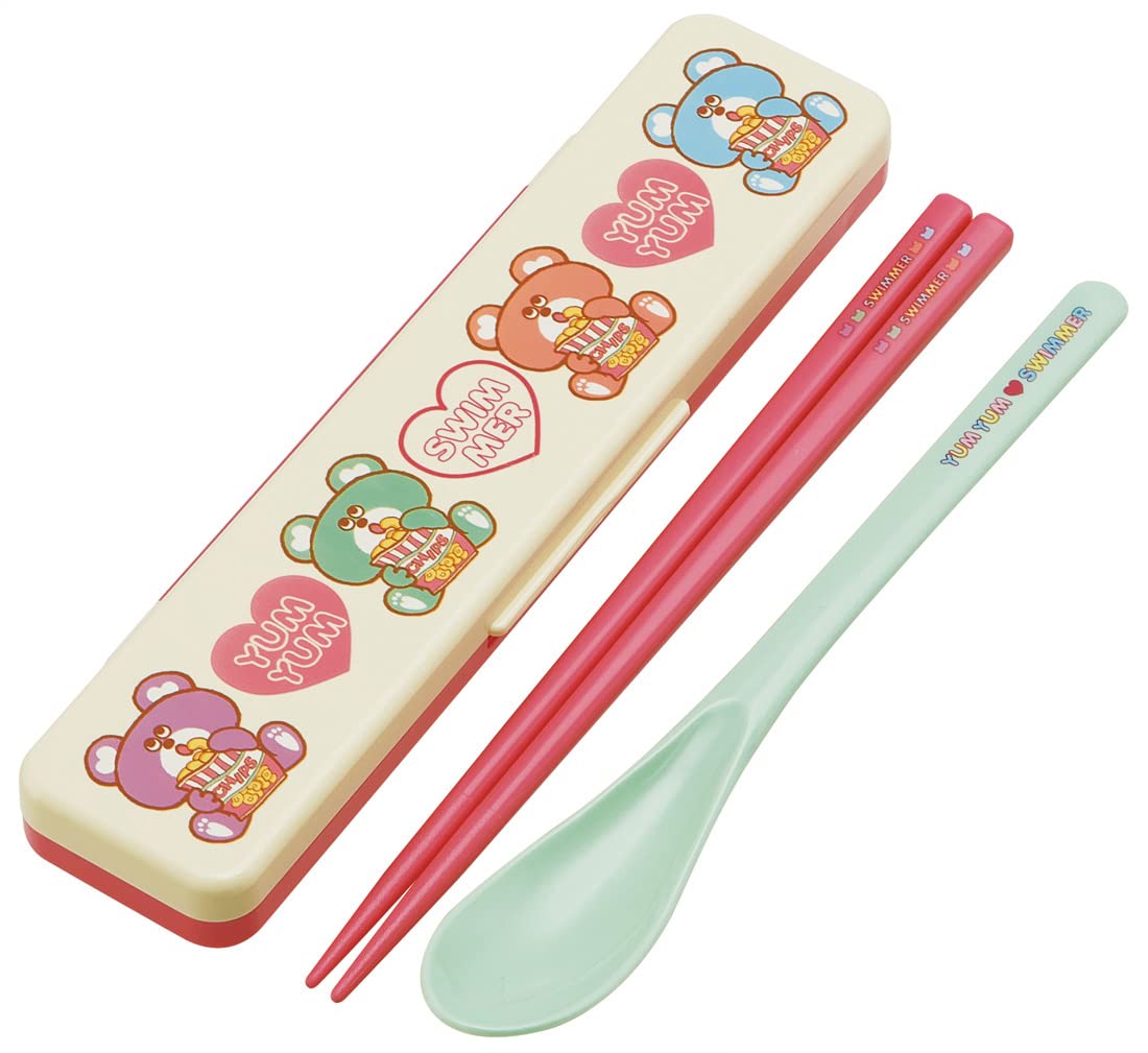 Amazon｜スケーター コンビセット 箸 スプーン セット 抗菌 スイマー 