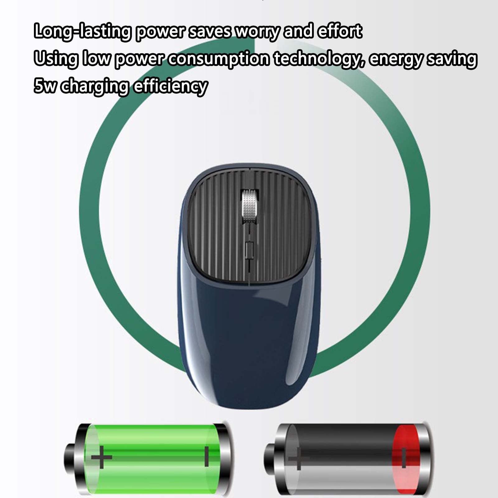 JUSHZ Bezprzewodowa mysz komputerowa do laptopa USB do gier ładowalna ergonomiczna mysz wskazująca urządzenie fotoelektryczny typ c 2,4 G przycisk wyciszenia Plug and Play (106,5 x 62,4 x 33,6 mm, czerwona)
