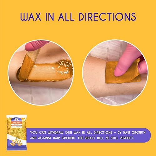 Miniatura 5 de Bella Verde Granos de cera  Perlas de cera dura para mujeres y hombres  Cera caliente para piernas brasileñas del cuerpo, cejas, labios y axilas