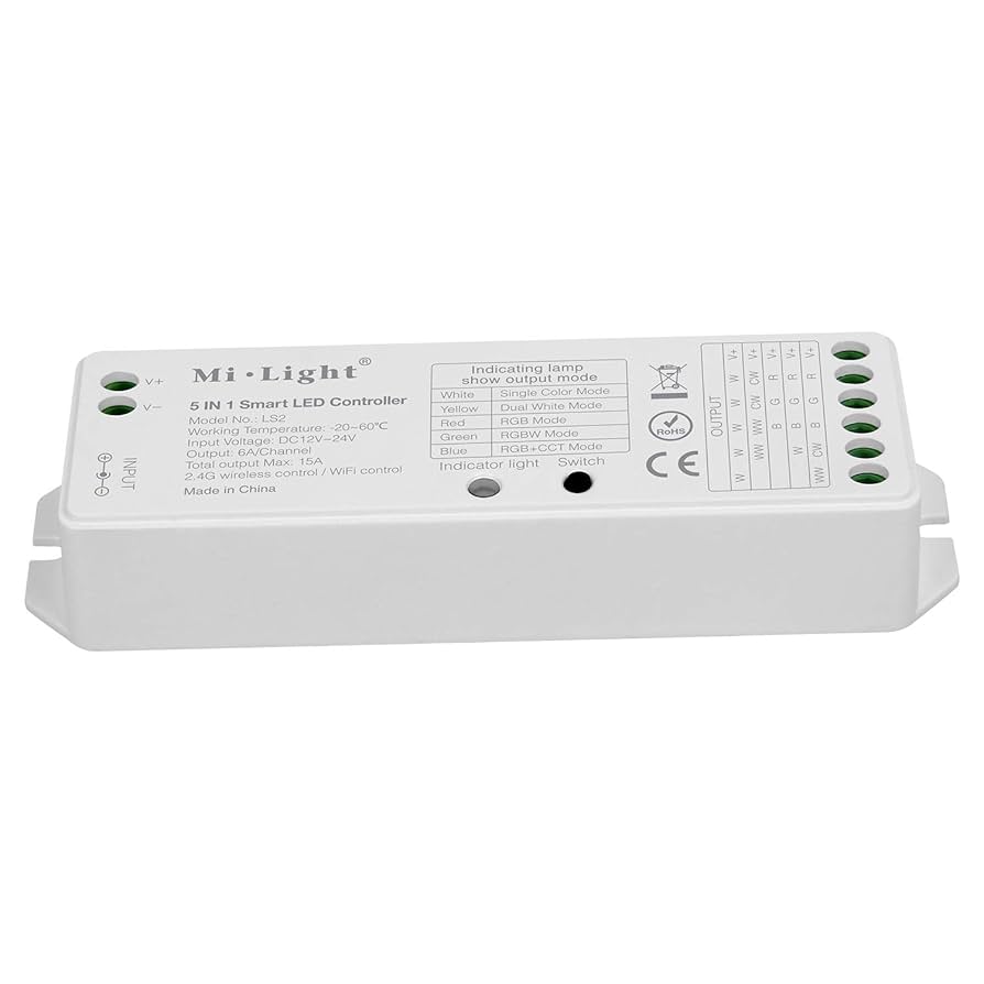 MiBoxer WiFi Smart Multi Zone RGB Controller With Touch Remote Amps