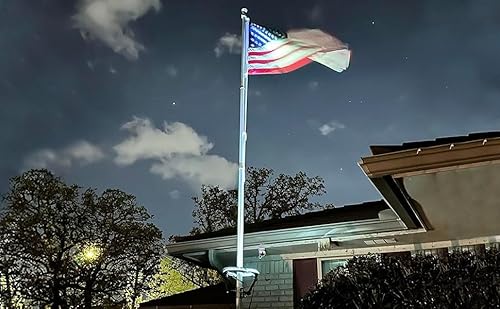 image for Kayiune Solar Flag Pole Light, 4640 Lumens Flag Pole Light Solar Power