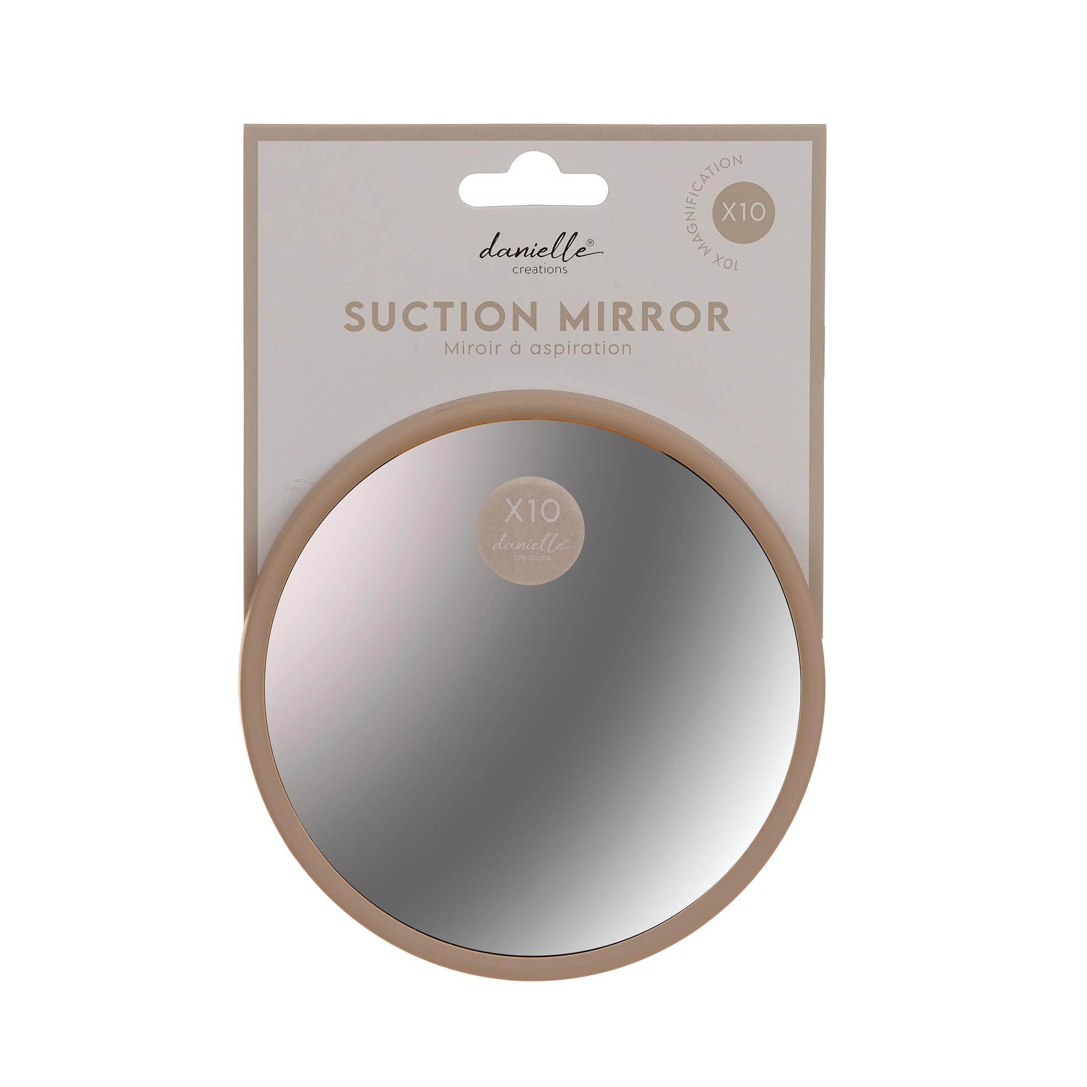 Upper Canada Small Suction Mirror 10x Magnification - Taupe, D9414T