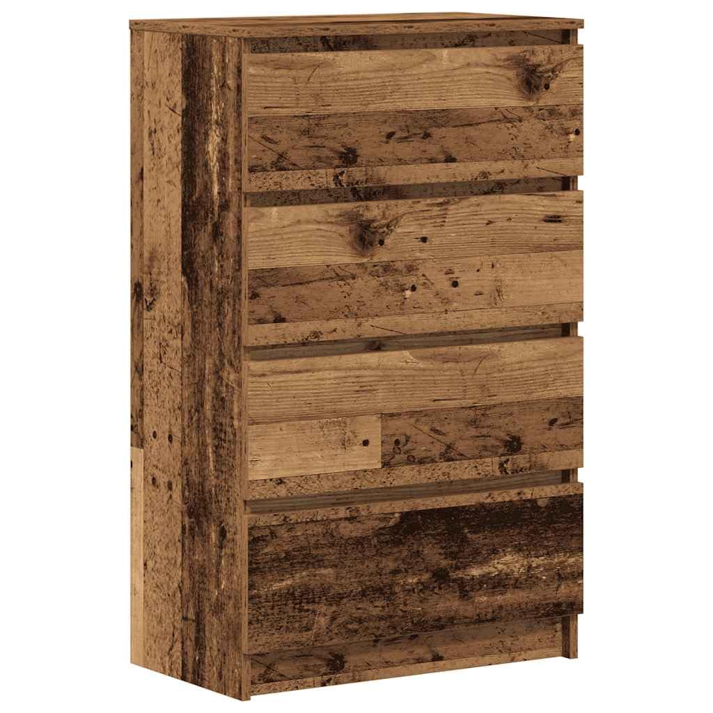 vidaXL Komoda Stare drewno 60x35x98,5 cm Drewno klejone