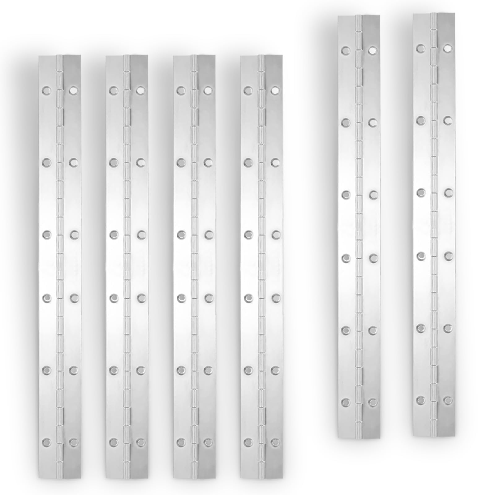 Stainless Steel Piano Hinges - 12 Pack -19