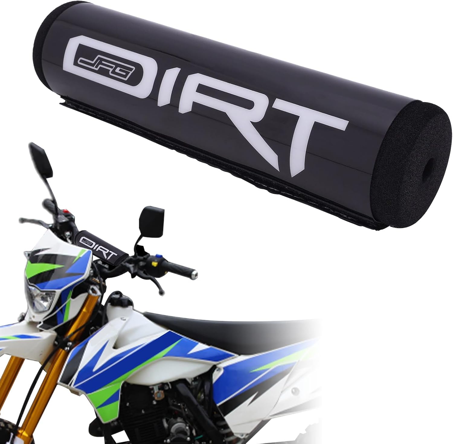 Motorcycle Handlebar Pad, 200mm Crossbar Foam Bar Pad Protector Universal for Dirt Pit Bike Street Bike ENDURO