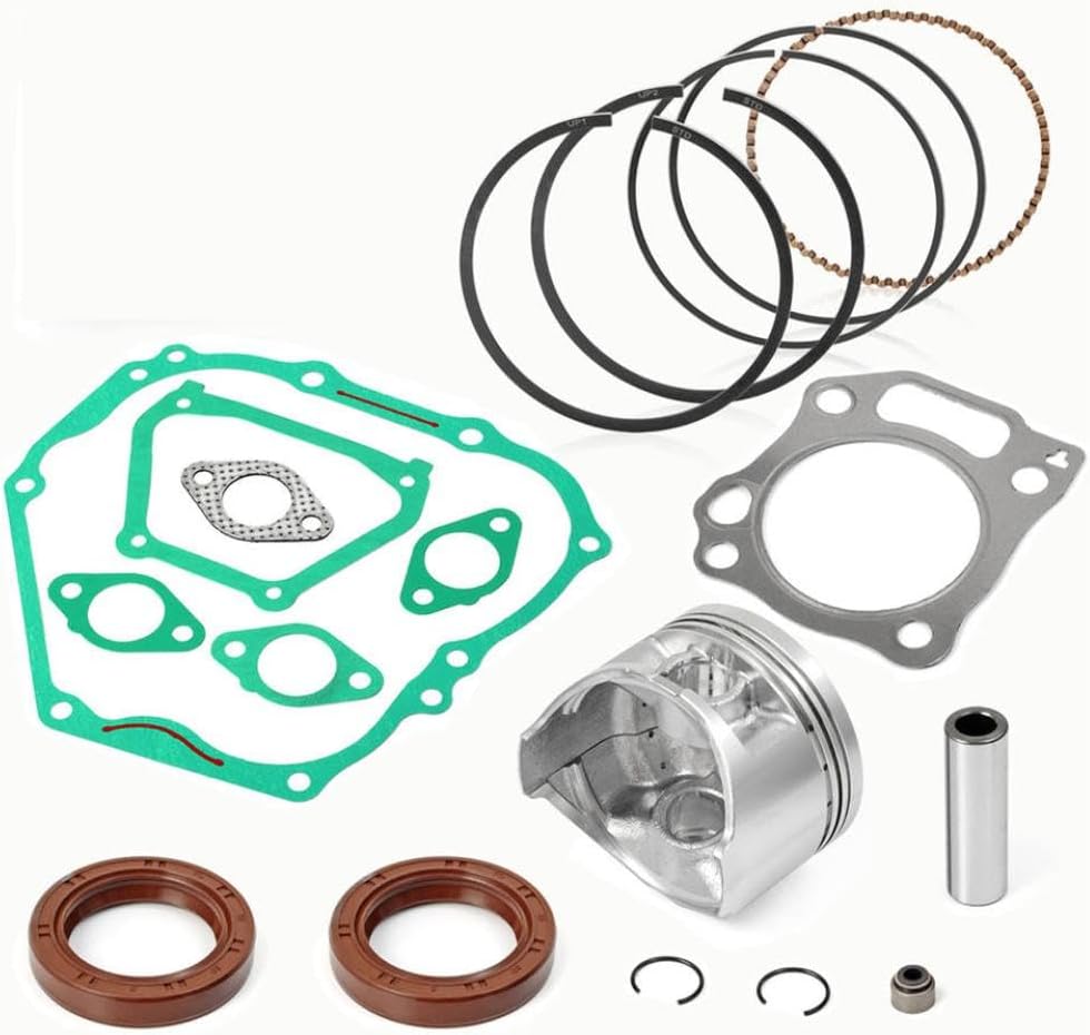 Engine Rebuild Kit 357cc 0.25mm Oversize Piston Rings Gaskets Seals Compatible With 4Cycle Cart Motor G21 G22 G23 G27 G28 YDRA 00 13