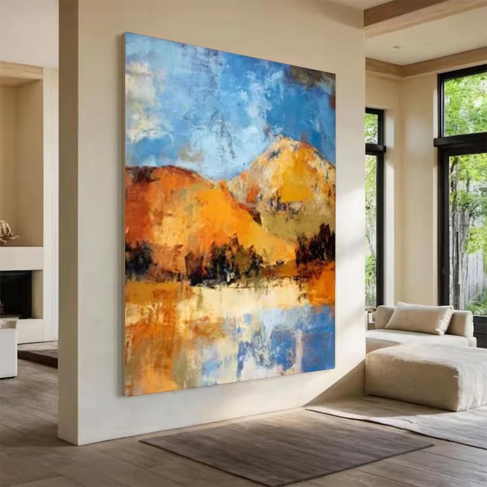 awtrhfc Abstract Painting Nordic Mediterranean Dwelling Wall Art Picture for Home Living Room Decor Image Artwor(50x75cm(20x30in)/No frame)